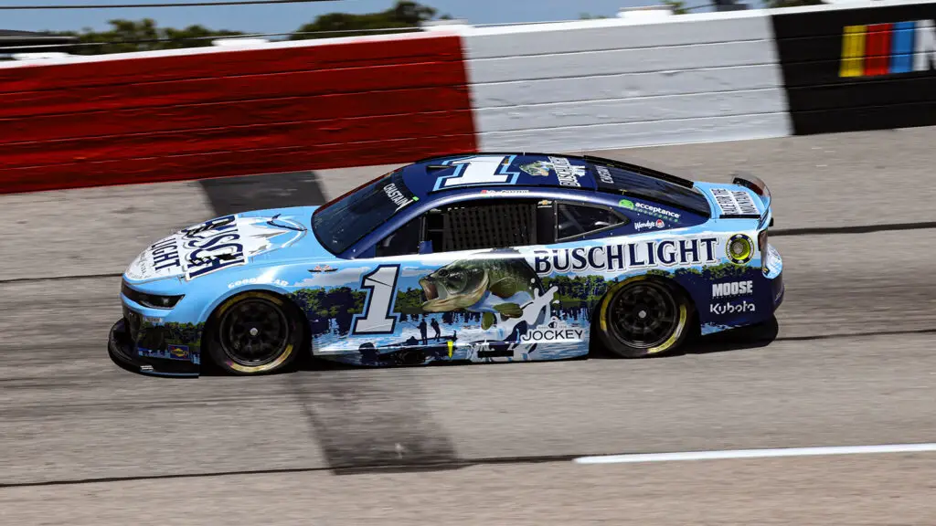 Ross Chastain 2025 Busch Light Fishing paint scheme NASCAR Cup Series Trackhouse Racing