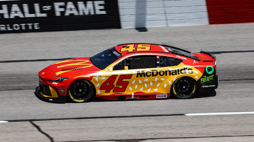 Tyler Reddick 2025 McDonald's paint scheme 23XI Racing NASCAR Cup Series