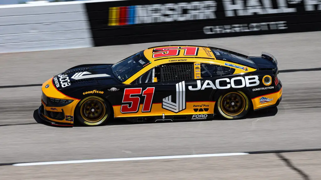 Cody Ware 2025 Darlington Throwback paint scheme Ward Burton Rick Ware Racing NASCAR Cup Series