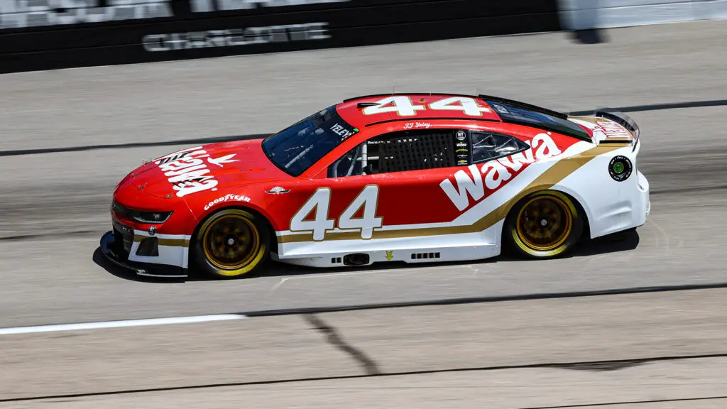 JJ Yeley 2025 Darlington Throwback paint scheme Bill Elliott NY Racing Team NASCAR Cup Series