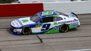 Ross Chastain 2025 Acceptance Insurance paint scheme JR Motorsports NASCAR Xfinity Series
