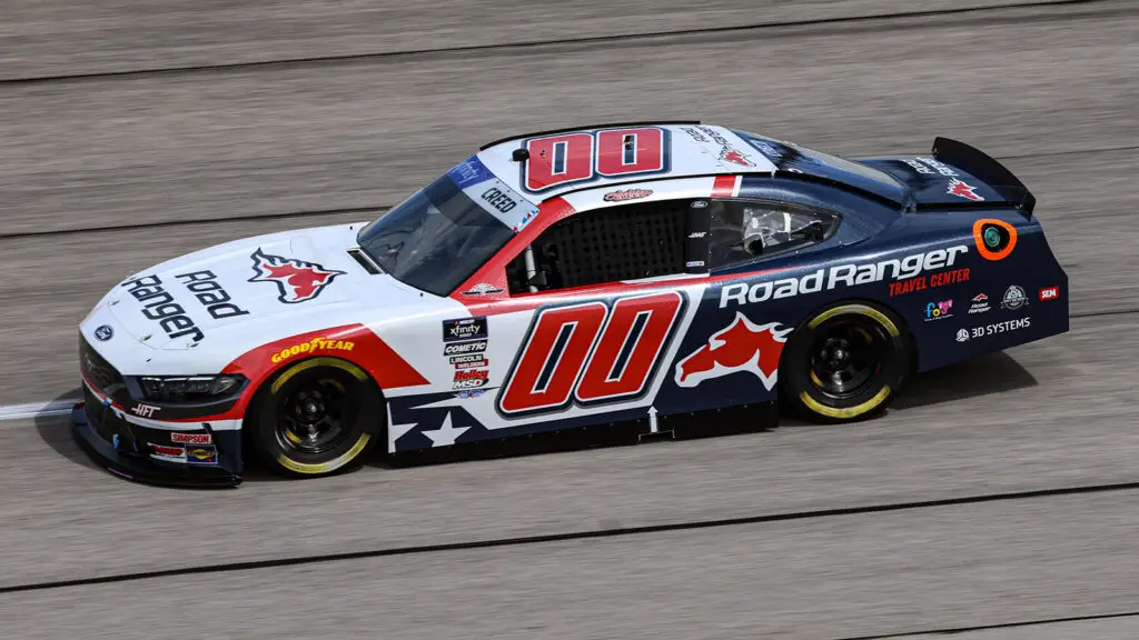 Sheldon Creed 2025 Road Ranger paint scheme Darlington Haas Factory Team NASCAR Xfinity Series