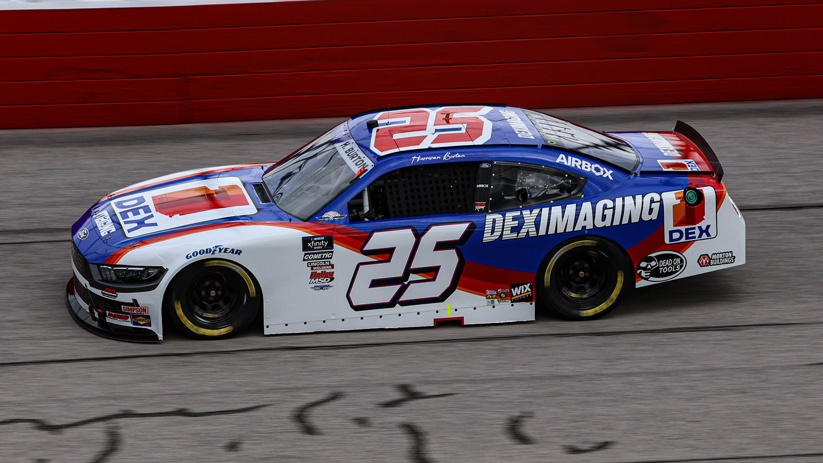 Harrison Burton 2025 Darlington Throwback Paint Scheme Jeff Burton NASCAR Xfinity Series AM Racing