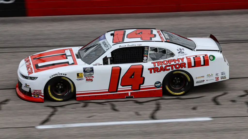 Garrett Smithley 2025 Darlington Throwback paint scheme SS-GreenLight Racing NASCAR Xfinity Series