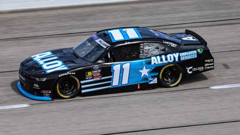 Josh Williams 2025 Darlington Throwback paint scheme Mark Martin Kaulig Racing NASCAR Xfinity Series