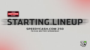 SpeedyCash.com 250 starting lineup NASCAR Craftsman Truck Series at Texas Motor Speedway