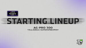 Ag-Pro 300 starting lineup NASCAR Xfinity Series at Talladega Superspeedway
