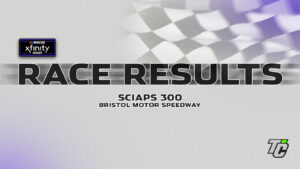 2025 SciAps 300 race results NASCAR Xfinity Series Bristol Motor Speedway