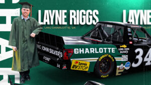 Layne Riggs UNC Charlotte paint scheme North Wilkesboro and Charlotte Motor Speedway 2025 NASCAR Craftsman Truck Series