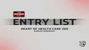 Heart of Health Care 200 entry list NASCAR Craftsman Truck Series Kansas Speedway