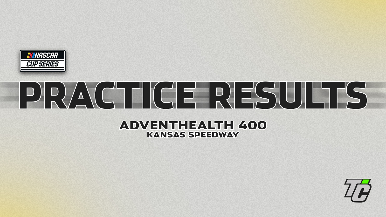 AdventHealth 400 practice results NASCAR Cup Series Kansas Speedway