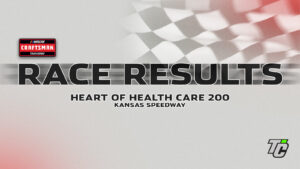 Heart of Health Care 200 Race Results NASCAR Craftsman Truck Series Kansas Speedway