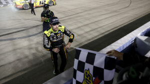 Ryan Blaney wins the Cracker Barrel 400 at Nashville Superspeedway