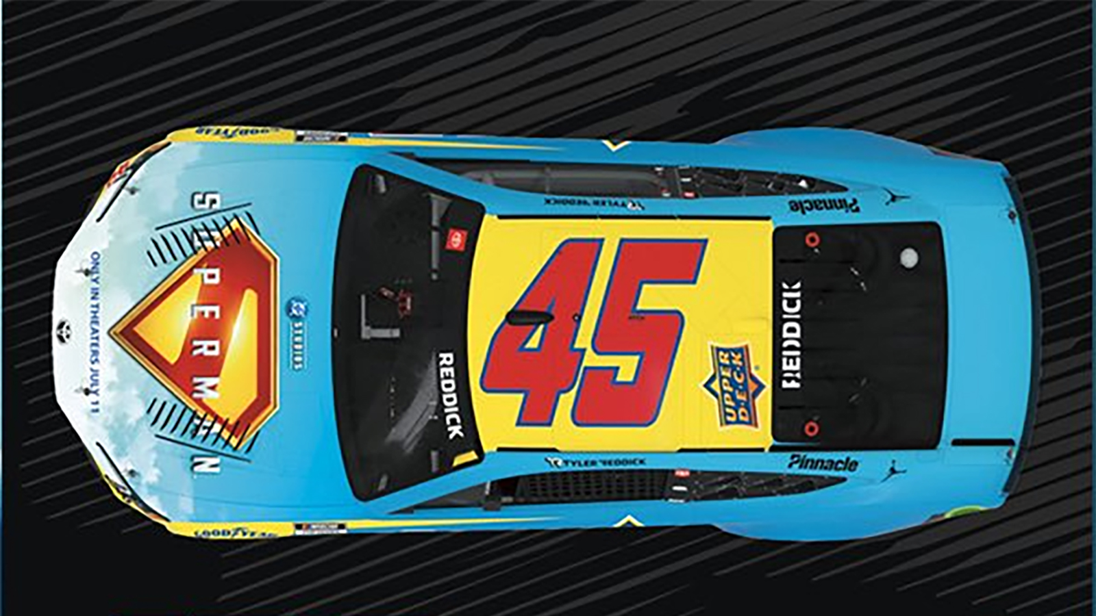 Tyler Reddick to drive Superman car as part of Upper Deck e-pack trading card collaboration