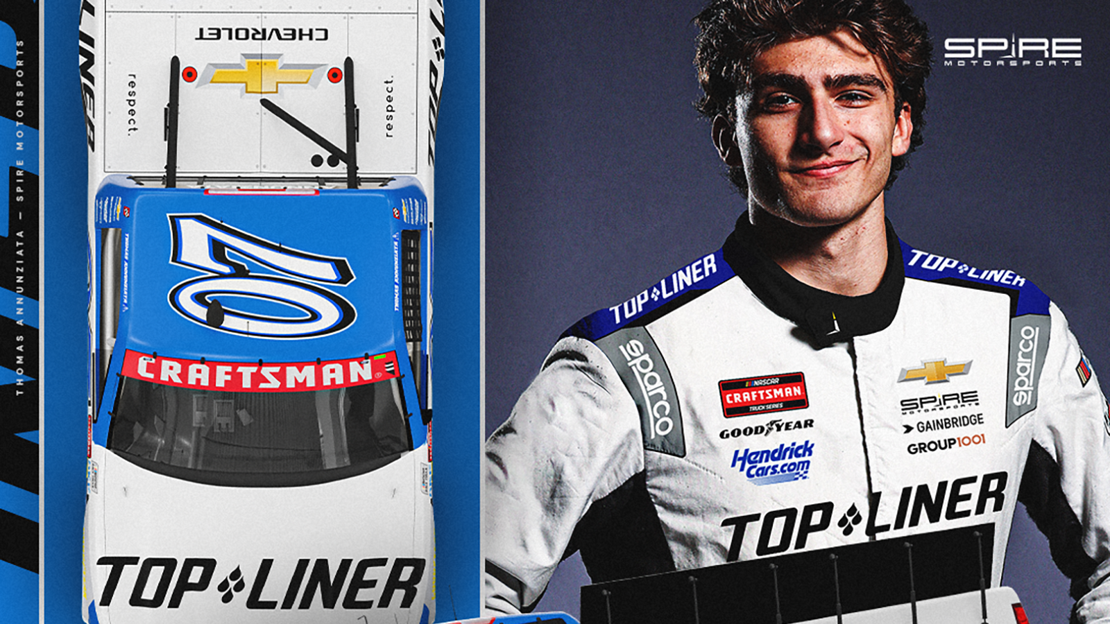 Thomas Annunziata to drive the No. 07 Spire Motorsports truck in NASCAR Craftsman Truck Series race at Lime Rock Park