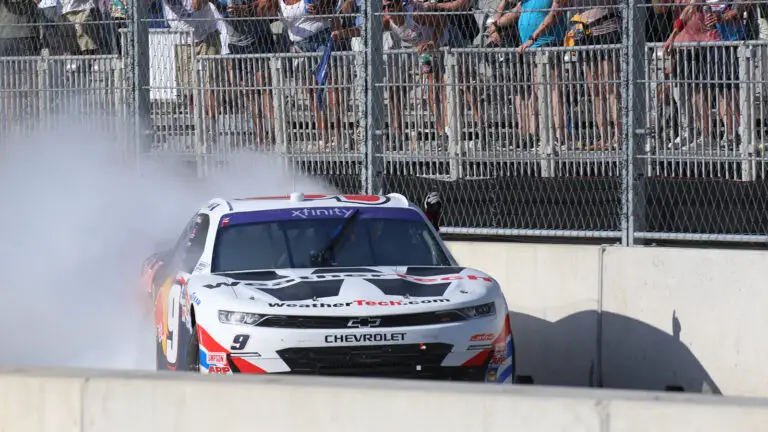 Shane van Gisbergen scored the win in the NASCAR Xfinity Series The Loop 110 at the Chicago Street Course