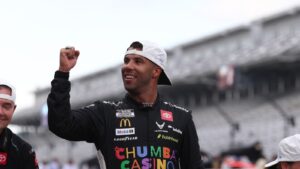 Bubba Wallace wins the 2025 Brickyard 400 Indianapolis Motor Speedway