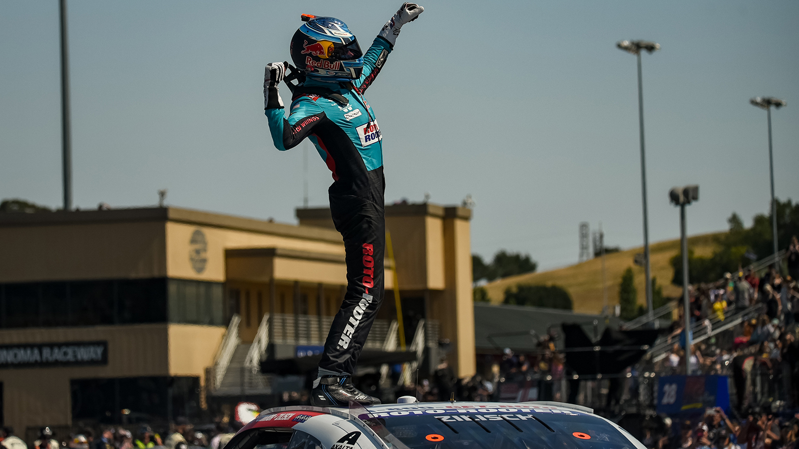 Connor Zilisch wins the Pit Boss/FoodMaxx 250 at Sonoma Raceway over Shane van Gisbergen NASCAR Xfinity Series