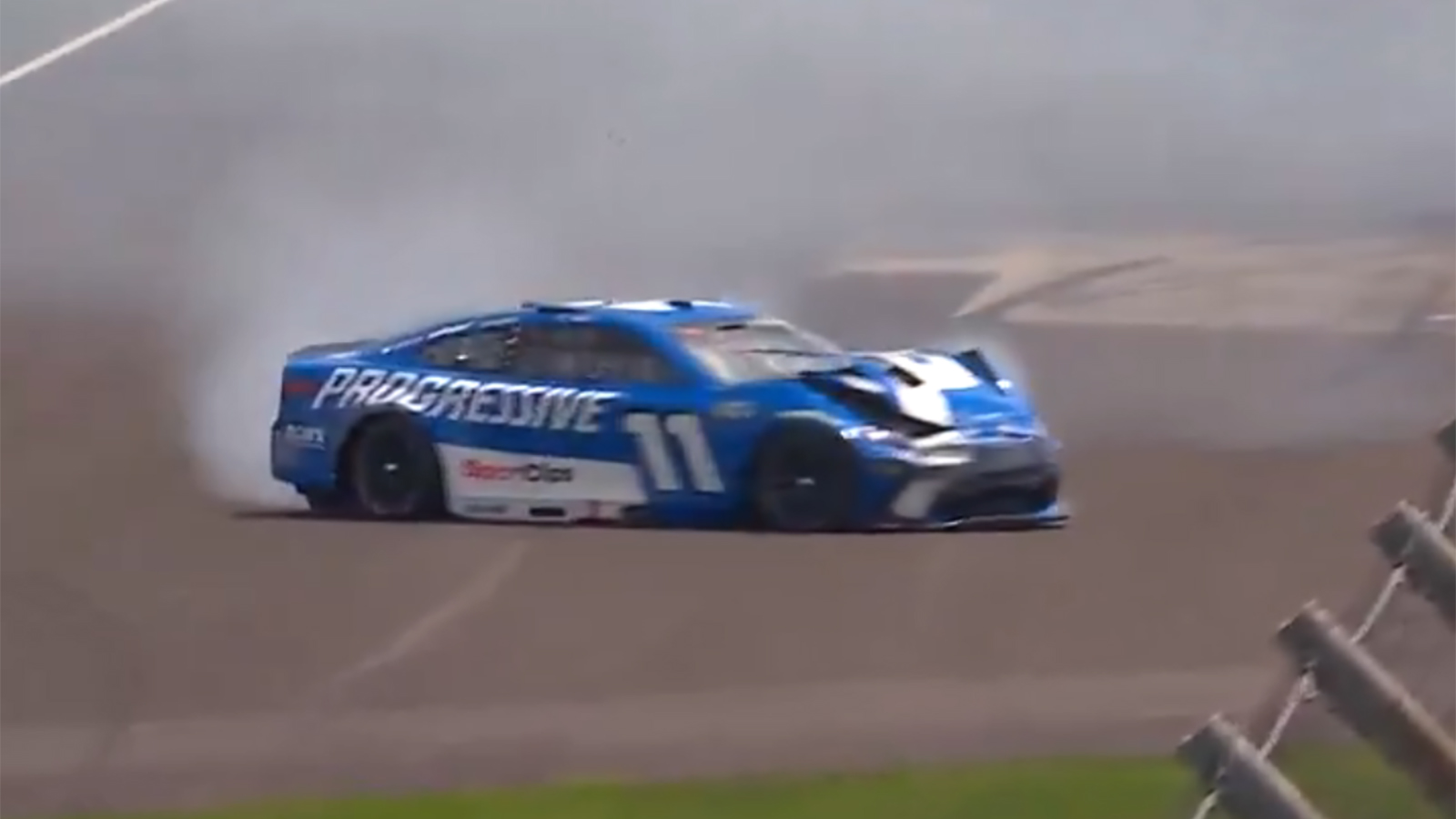 Denny Hamlin will start 39th in Sunday's Brickyard 400 after a hard crash in qualifying sent him to a backup car