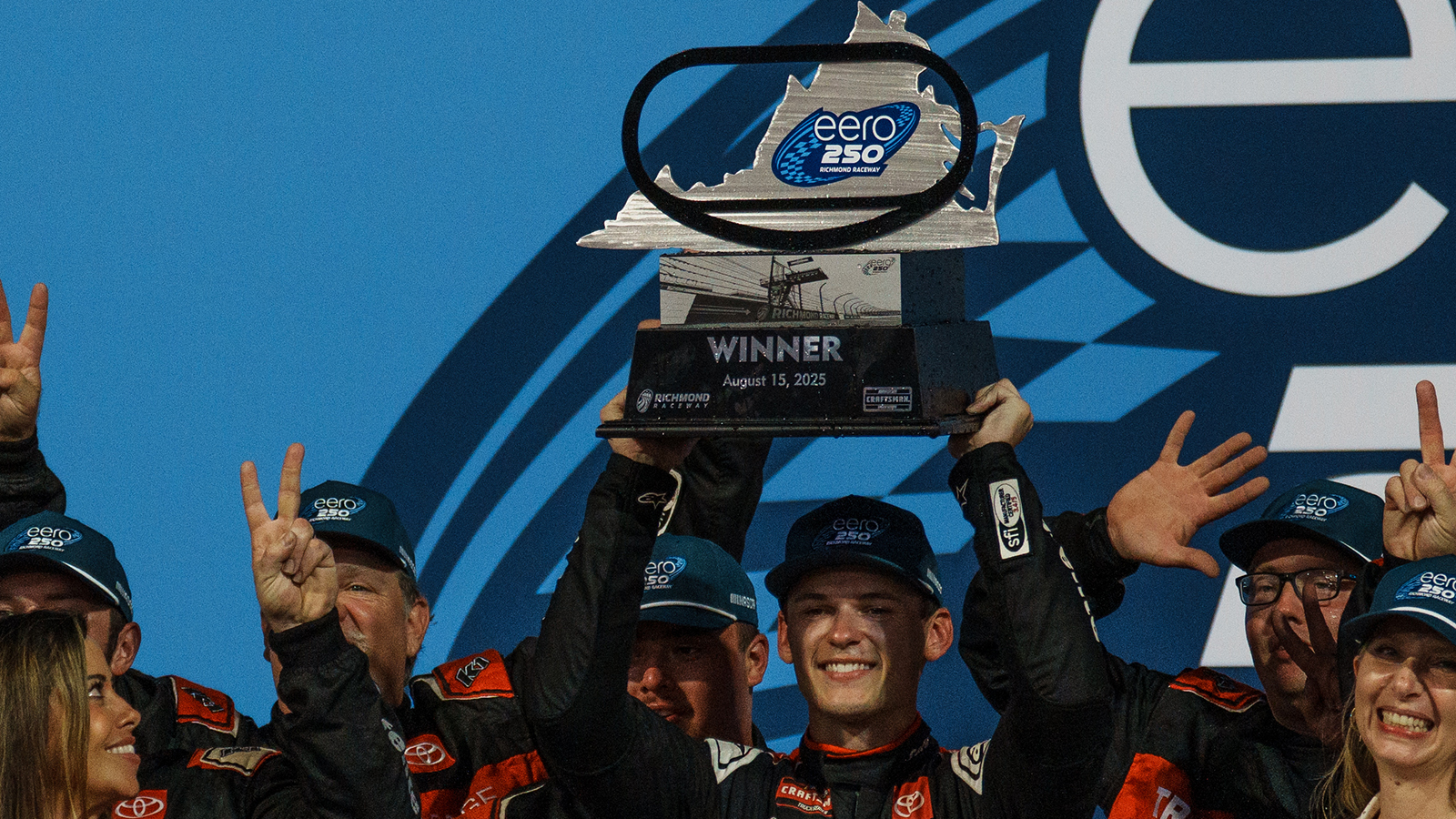 Corey Heim won the eero 250 NASCAR Craftsman Truck Series race at Richmond Raceway