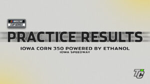 Iowa Corn 350 practice results NASCAR Cup Series at Iowa Speedway
