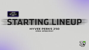 NASCAR Xfinity Series starting lineup HyVee Perks 250 at Iowa Speedway qualifying results