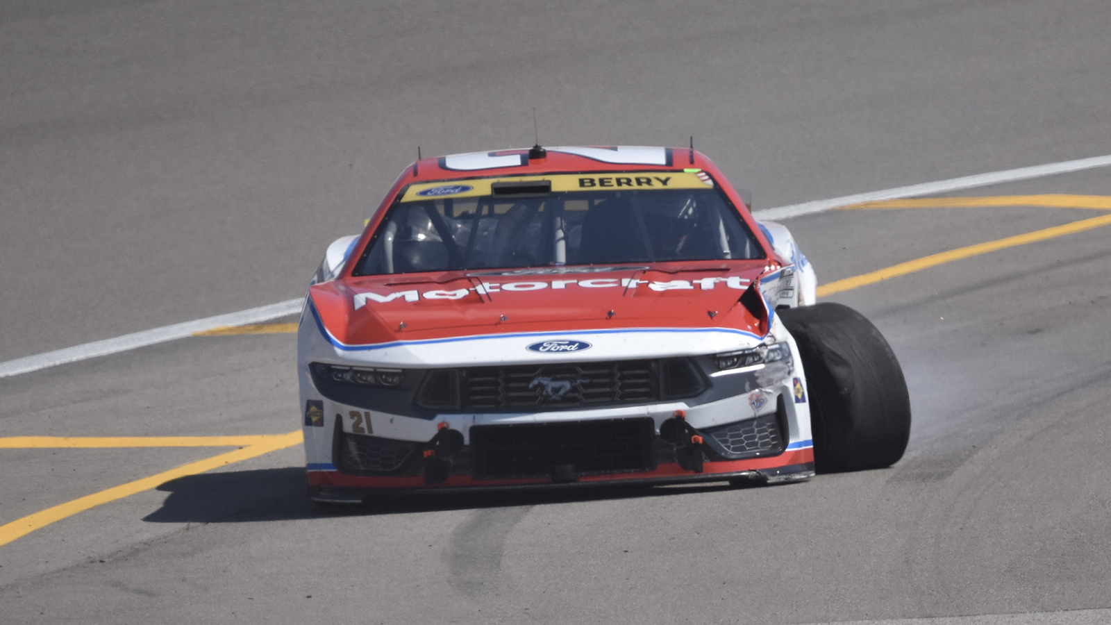 Josh Berry crashed on Lap 36 of the NASCAR Cup Series Playoff race at Gateway
