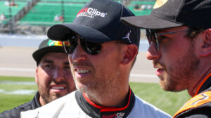 Denny Hamlin feels he and Ty Gibbs are "In a good place" after several team meetings this week to address their on-track incident last weekend at New Hampshire.