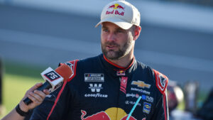 Shane van Gisbergen collected a career-best 10th-place finish on an oval at Kansas.