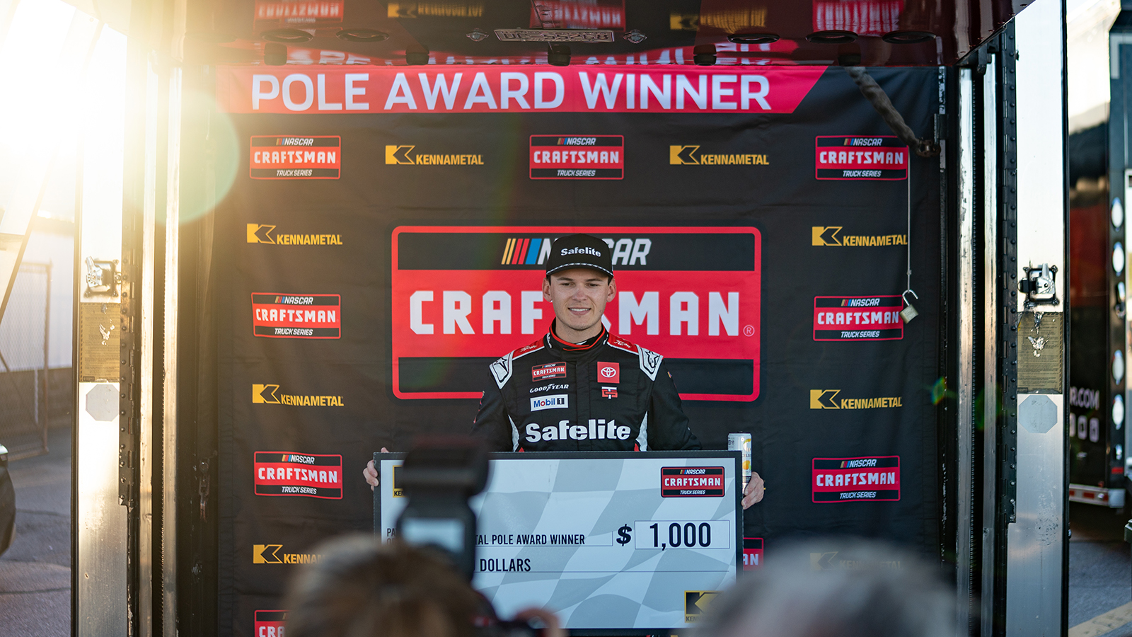 Corey Heim won the pole for Saturday's NASCAR Craftsman Truck Series Team EJP 175 at New Hampshire Motor Speedway