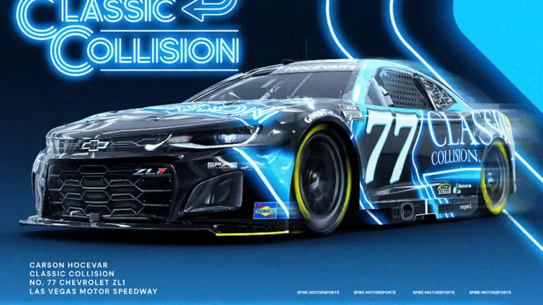 Carson Hocevar to pilot Classic Collision sponsored car at Las Vegas and Phoenix NASCAR Cup Series races.