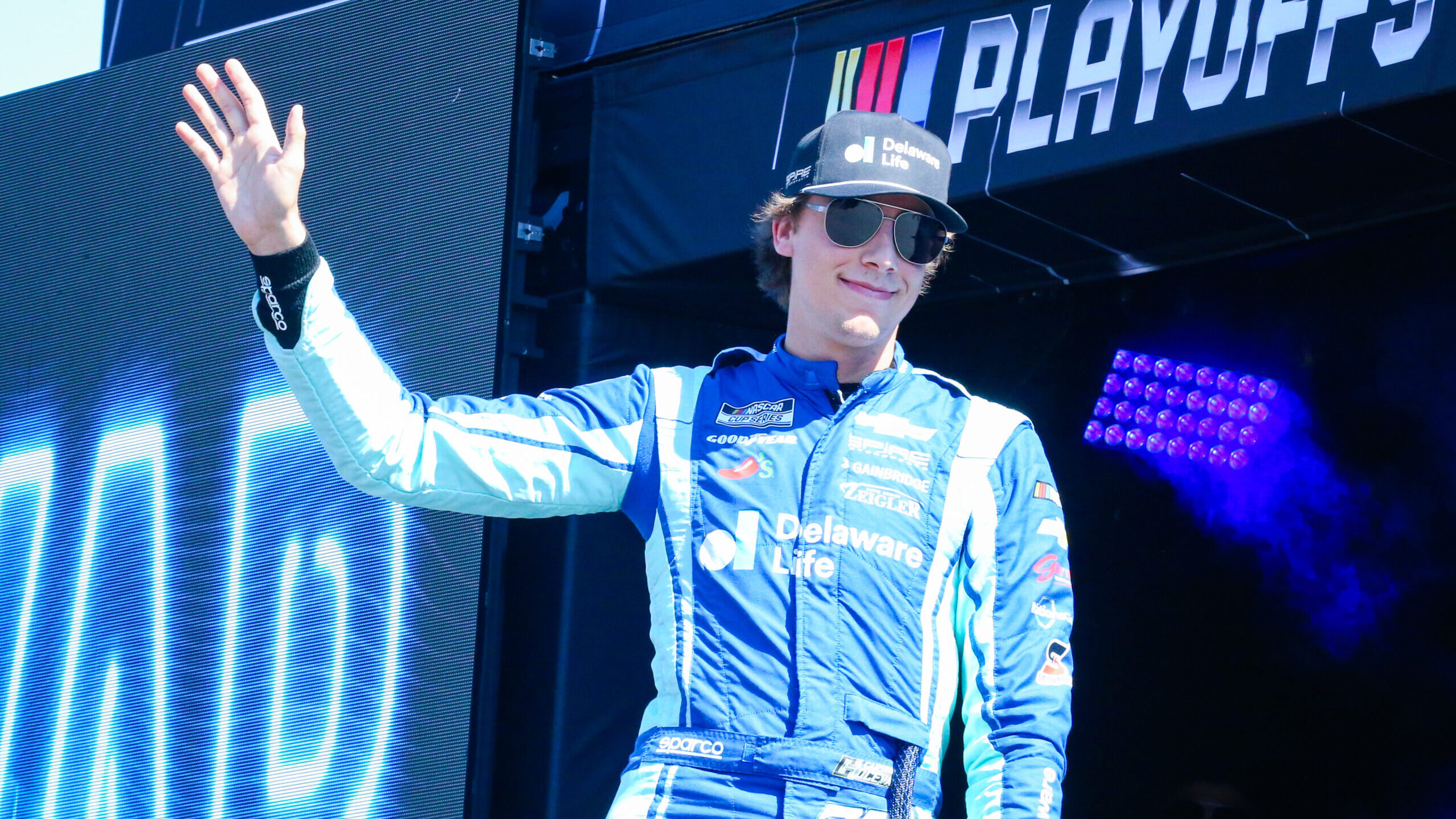 Carson Hocevar NASCAR Cup Series Spire Motorsports penalty