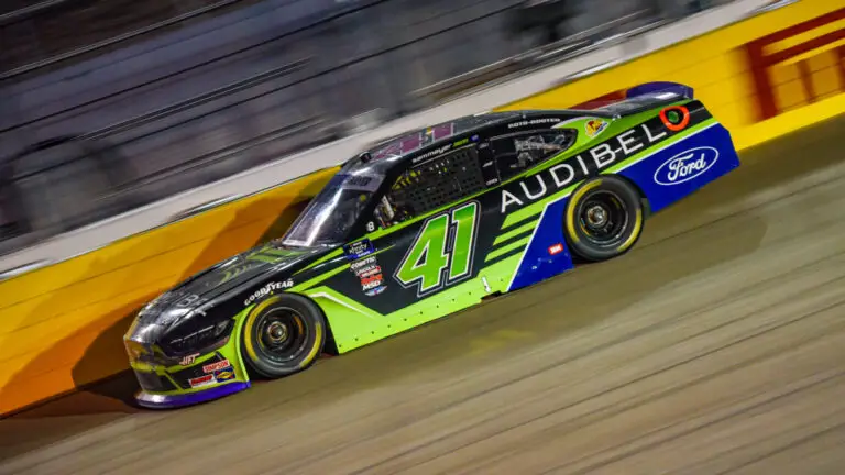 Sam Mayer finished ninth after a plethora of issues in the NASCAR Xfinity race at Las Vegas.