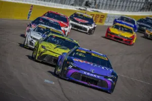 Denny Hamlin Joe Gibbs Racing NASCAR Cup Series NASCAR Las Vegas Motor Speedway Chris Gayle Chris Gabehart