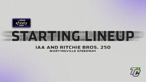 IAA and Ritchie Bros. 250 starting lineup NASCAR Xfinity Series at Martinsville Speedway