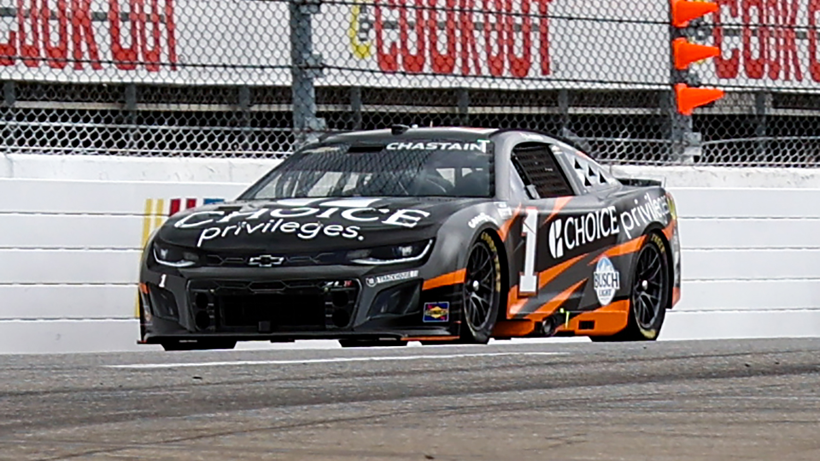 Ross Chastain 2025 Choice Privileges paint scheme Trackhouse Racing NASCAR Cup Series