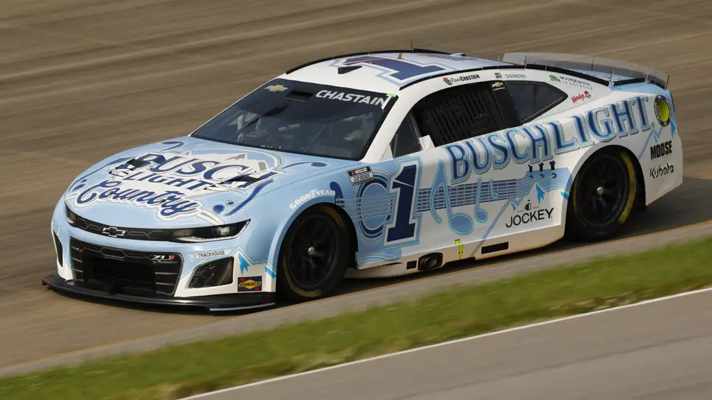Ross Chastain 2025 Busch Light Country paint scheme Trackhouse Racing NASCAR Cup Series