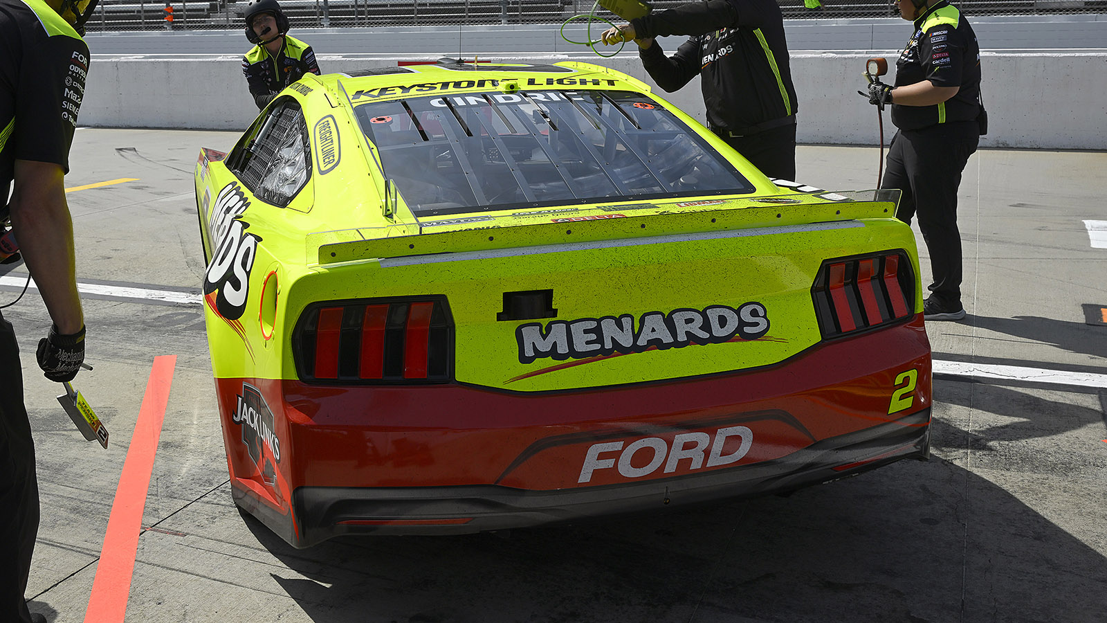 Austin Cindric 2025 Menards / Jack Links paint scheme Team Penske NASCAR Cup Series