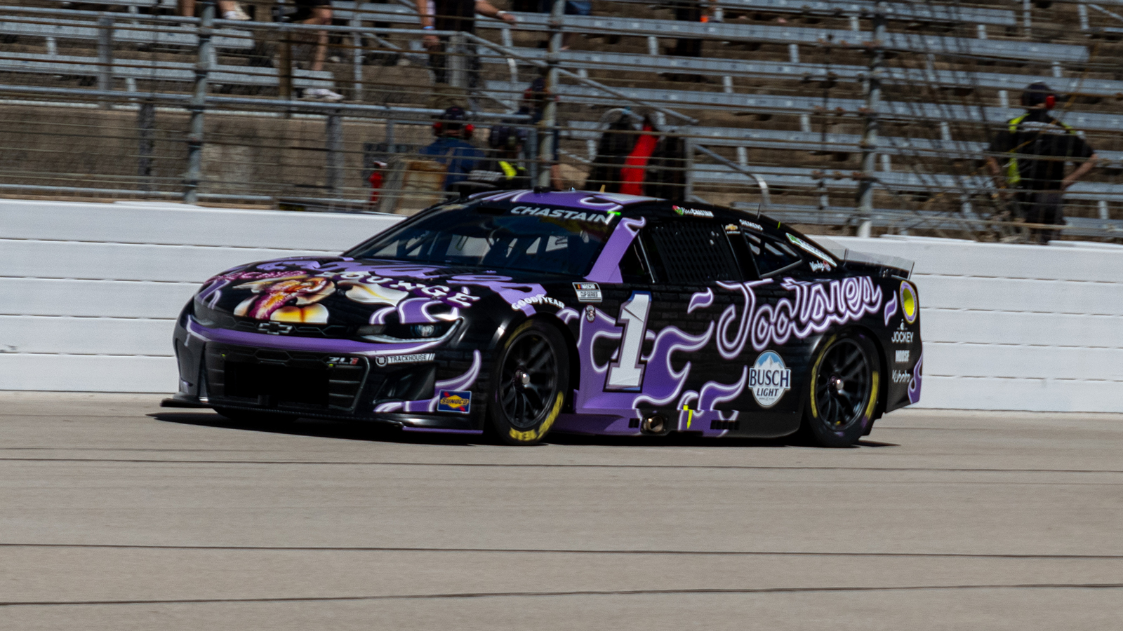 Ross Chastain 2025 Tootsies Orchid Lounge paint scheme Trackhouse Racing NASCAR Cup Series