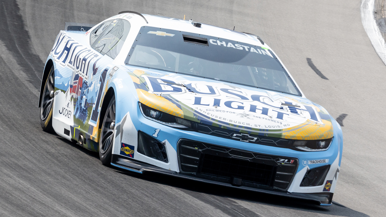 Ross Chastain 2025 Busch Light Farming paint scheme Trackhouse Racing NASCAR Cup Series