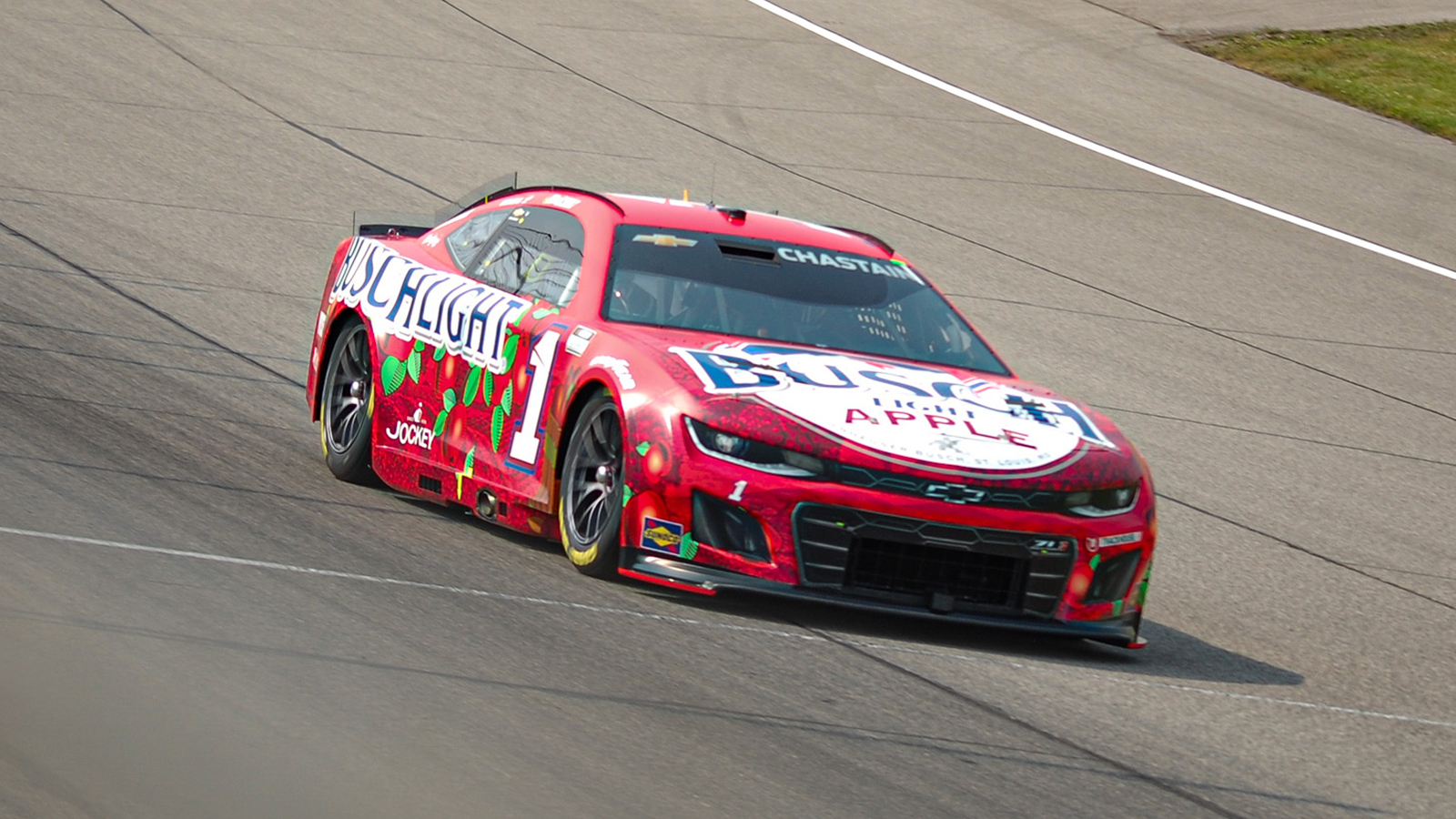 Ross Chastain 2025 Busch Light Apple paint scheme Trackhouse Racing NASCAR Cup Series