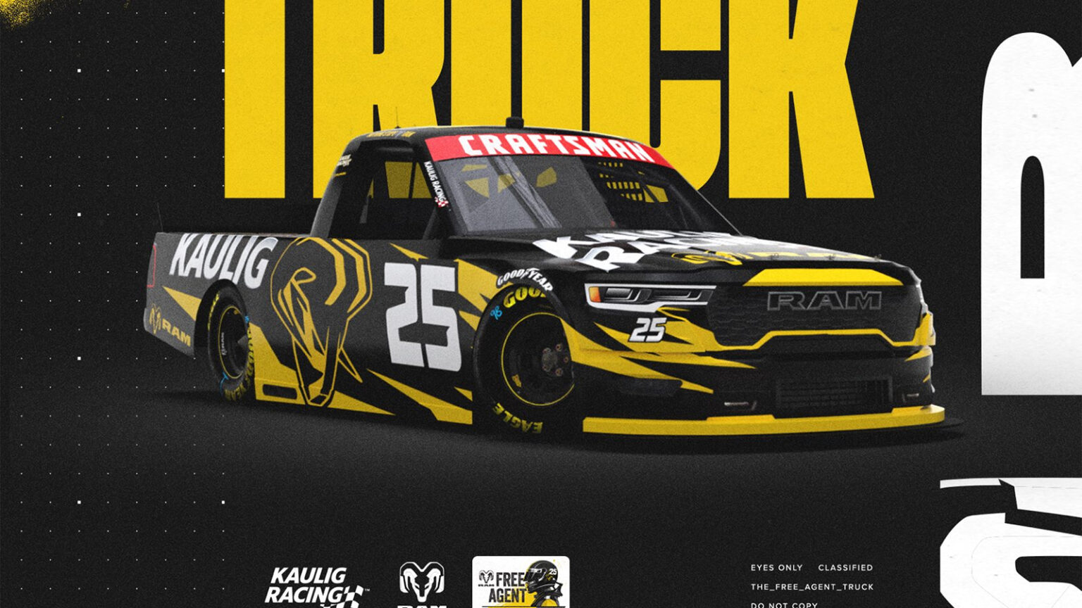 Ram Racing Log Ram, Kaulig Create Free Agent Program For 2026 NASCAR Truck Entry ...