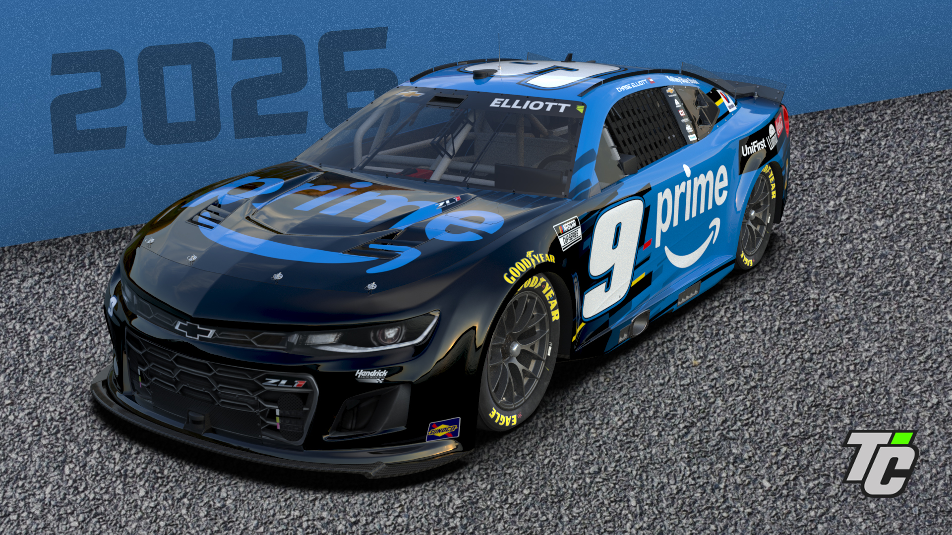 Chase Elliott 2026 Prime Video paint scheme Hendrick Motorsports NASCAR Cup Series