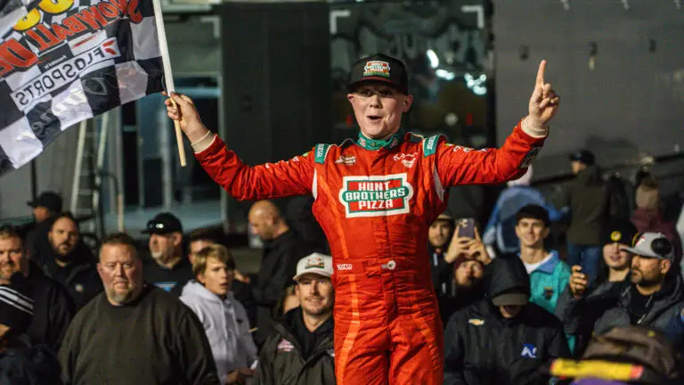 Keelan Harvick Climbout Snowflake 125 PC Will Bellamy