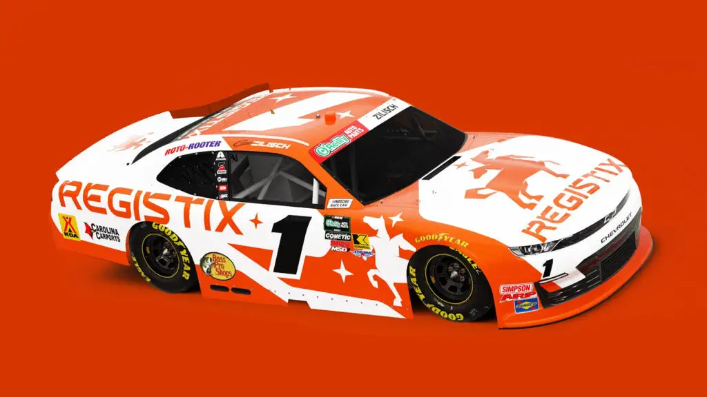 2026 Carson Kvapil Connor Zilisch Registix paint scheme JR Motorsports NASCAR O'Reilly Auto Parts Series