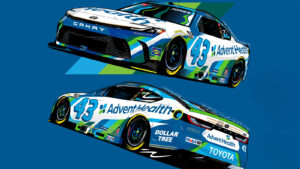 Erik Jones 2026 AdventHealth paint scheme LEGACY MOTOR CLUB NASCAR Cup Series