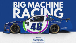 Patrick Staropoli 2026 Syfovre paint scheme Big Machine Racing NASCAR O'Reilly Auto Parts Series