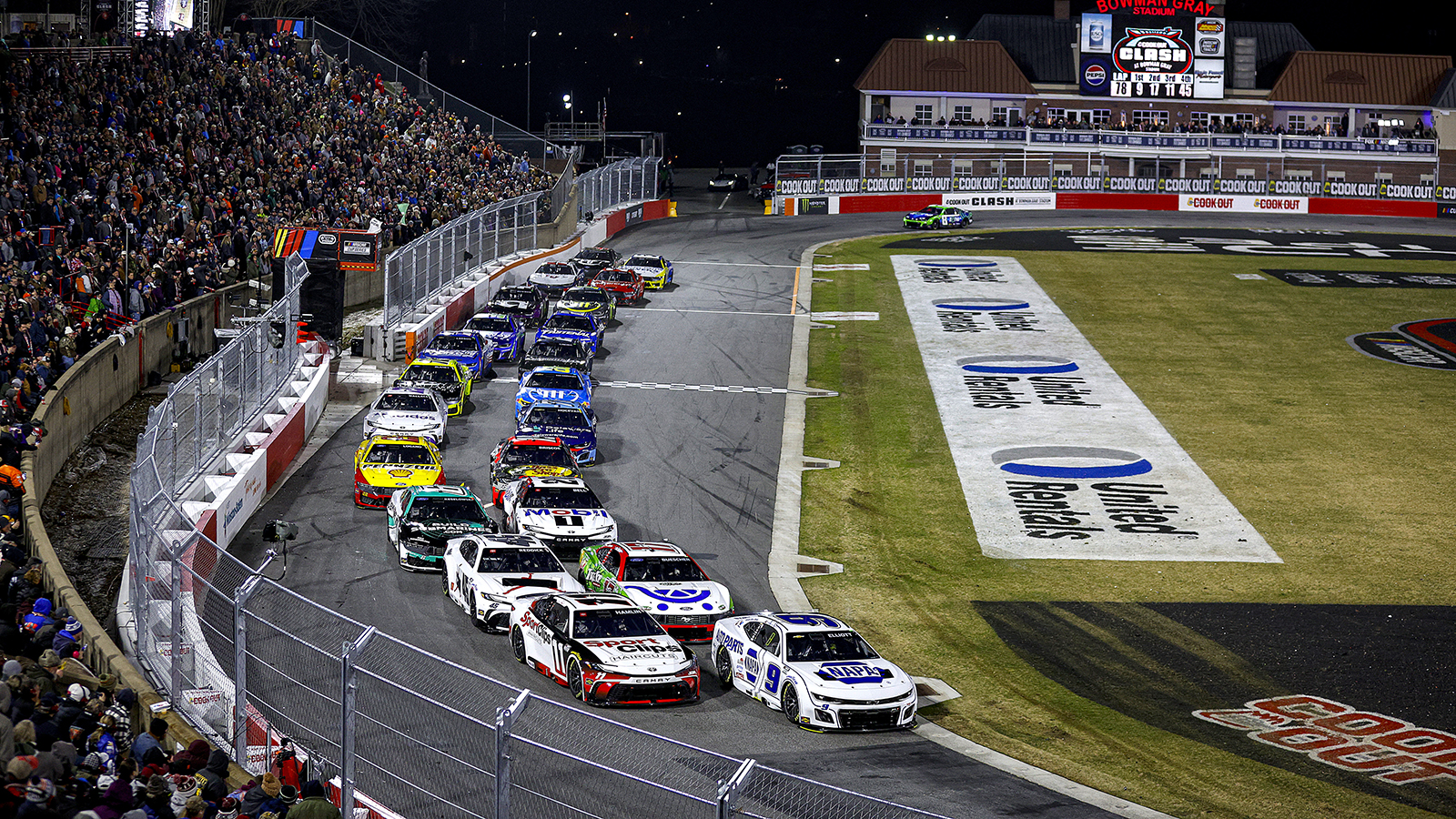 entry list for the 2026 Cook out Clash at Bowman Gray NASCAR Cup Series
