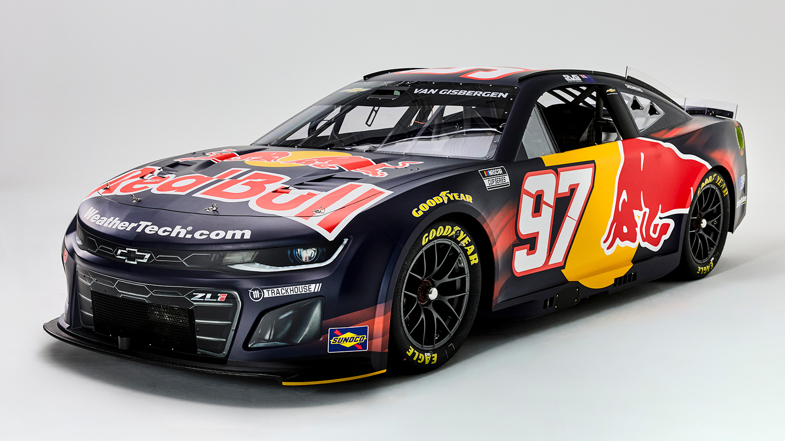 Shane van Gisbergen 2026 Red Bull paint scheme Trackhouse Racing NASCAR Cup Series