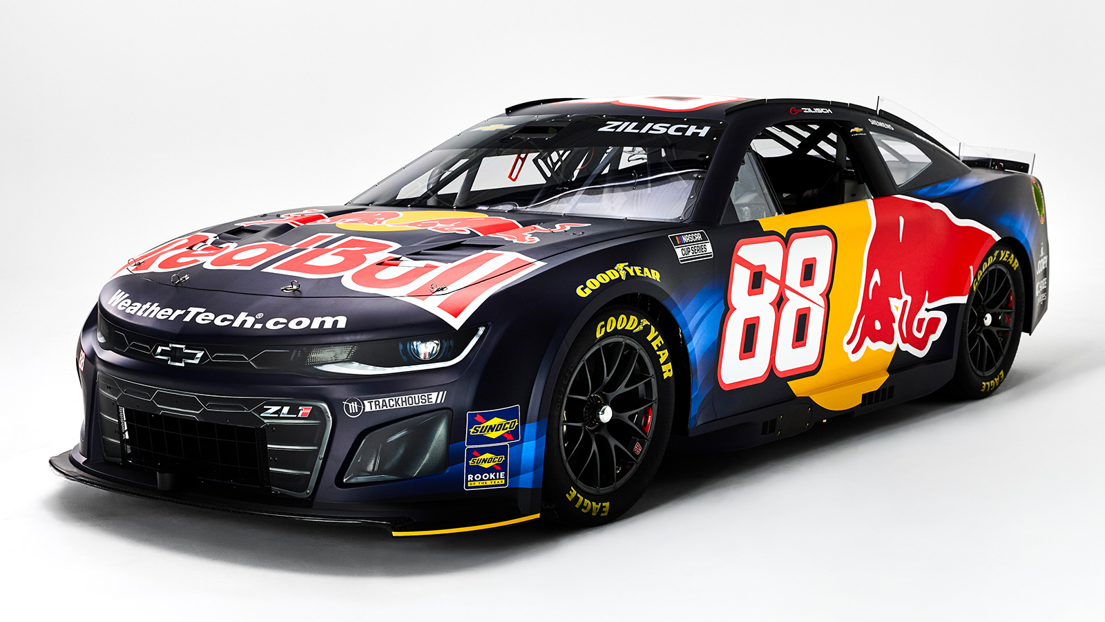Connor Zilisch 2026 Red Bull paint scheme Trackhouse Racing NASCAR Cup Series